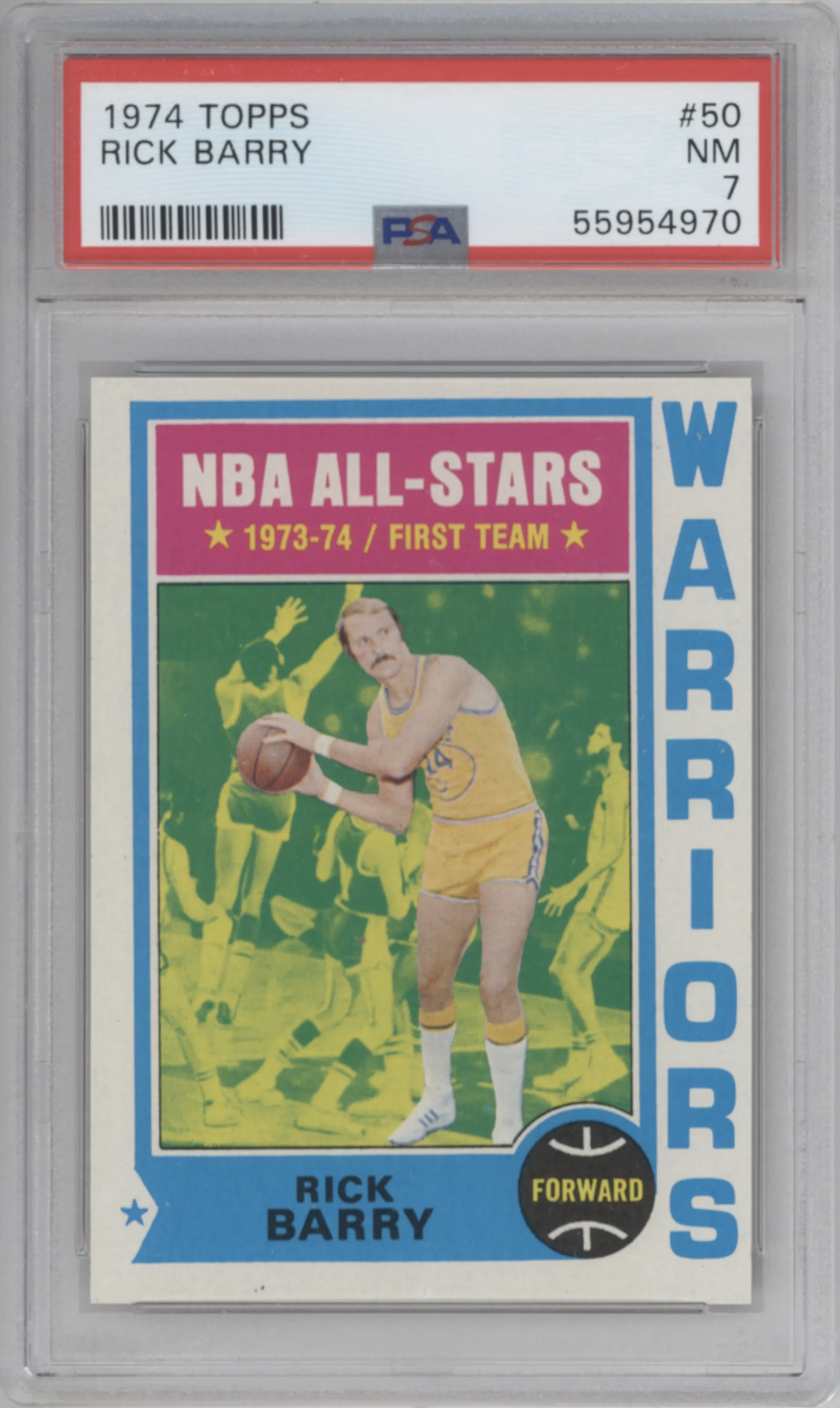 1974 Topps Rick Barry #50 PSA 7