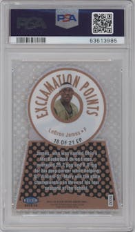 LeBron James from the 2013-14 Fleer Retro set graded by PSA and given an overall grade of 10.