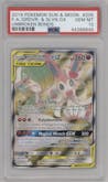 Gardevoir & Sylveon GX from the 2019 Pokemon S&M  set graded by PSA and given an overall grade of 10.