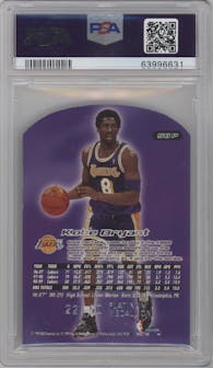 Kobe Bryant from the 1999 Fleer Ultra set graded by PSA and given an overall grade of 7.