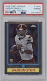 Jayden Daniels from the 2024 Topps Chrome set graded by PSA and given an overall grade of 10.