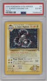 Lt. Surge's Magneton from the 2000 Pokemon GH set graded by PSA and given an overall grade of 6.