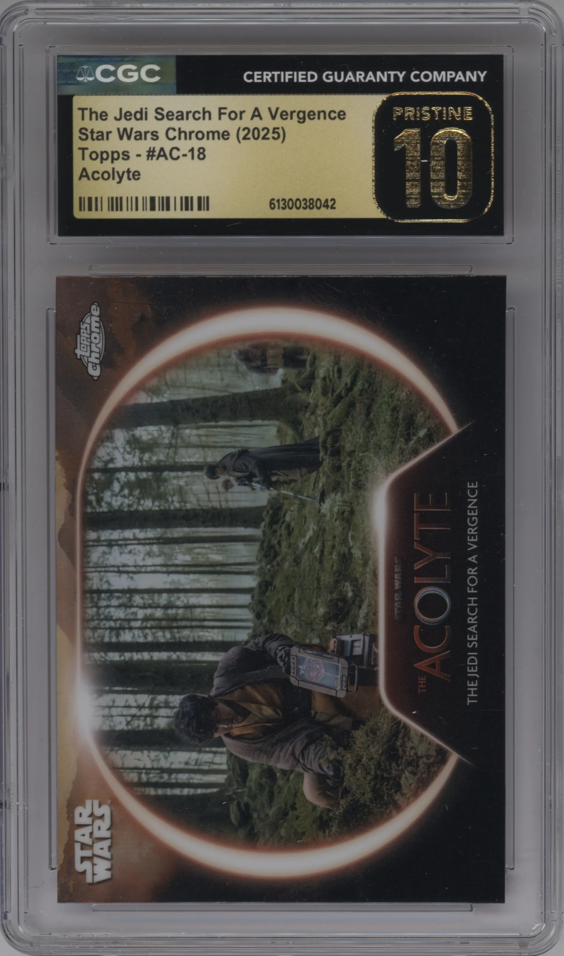 2025 Topps Chrome Star Wars Acolyte The Jedi Search For A Vergence #AC-18 CGC 10