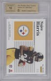 Najee Harris from the 2021 Panini Encased set graded by Beckett and given an overall grade of 9.5.