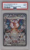 Charizard ex from the 2023 Pokemon SV set graded by PSA and given an overall grade of 9.
