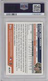 Justin Verlander  from the 2005 Topps set graded by PSA and given an overall grade of 9.