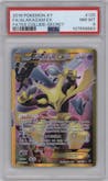 Alakazam EX from the 2016 Pokemon XY set graded by PSA and given an overall grade of 8.