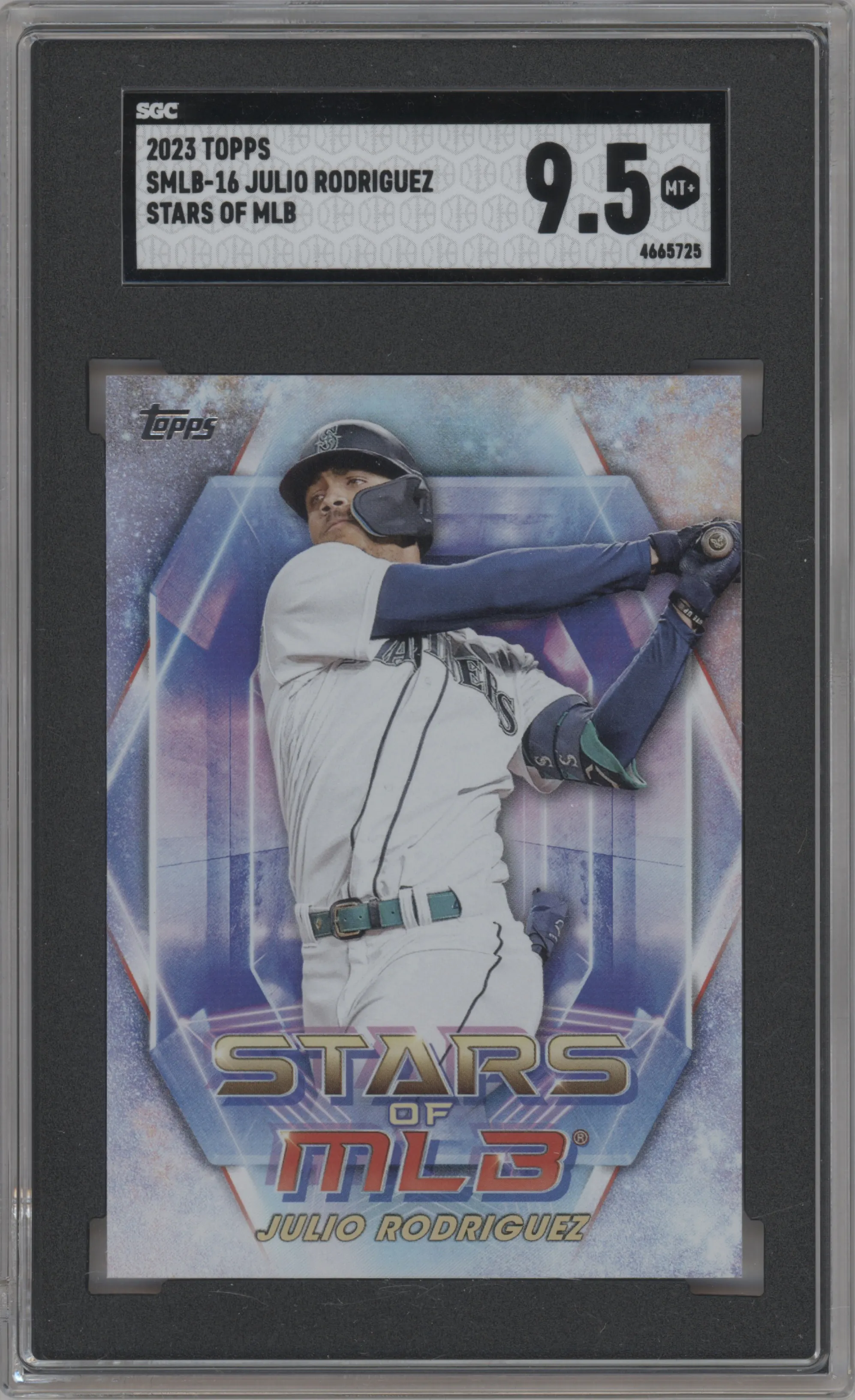 2023 Topps Series 1 Stars of MLB Julio Rodriguez #SMLB-16 SGC 9.5