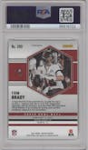 Tom Brady from the 2021 Panini Mosaic set featuring a Honeycomb parallel graded by PSA and given an overall grade of 10.