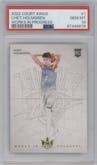 Chet Holmgren from the 2022-23 Panini Court Kings set graded by PSA and given an overall grade of 10.