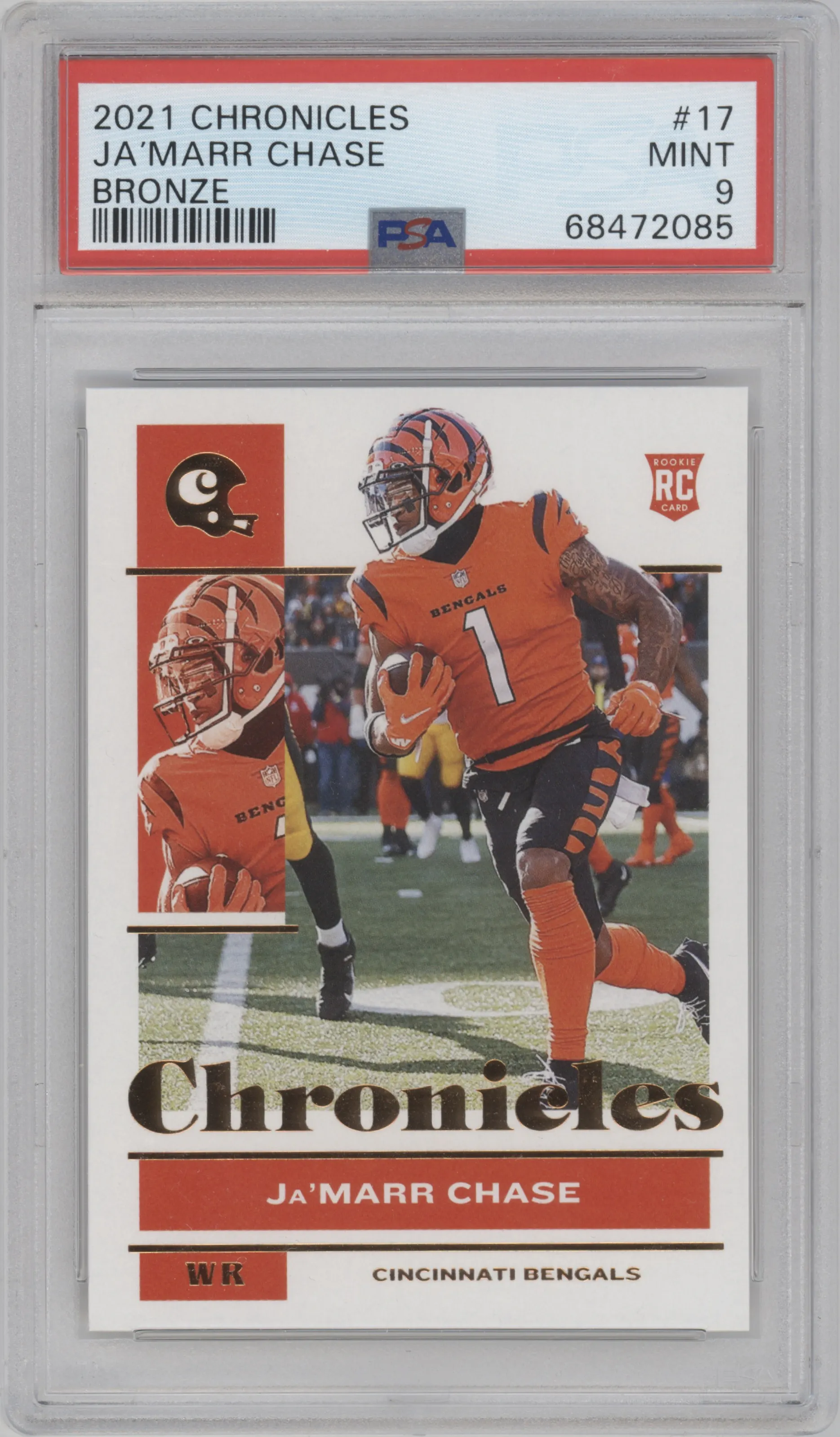 2021 Panini Chronicles Ja'Marr Chase Bronze #17 PSA 9