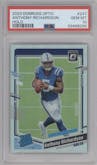 Anthony Richardson from the 2023 Donruss Optic set featuring a Holo parallel graded by PSA and given an overall grade of 10.