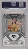 Caitlin Clark from the 2024 Panini Prizm Draft Picks set graded by PSA and given an overall grade of 10.