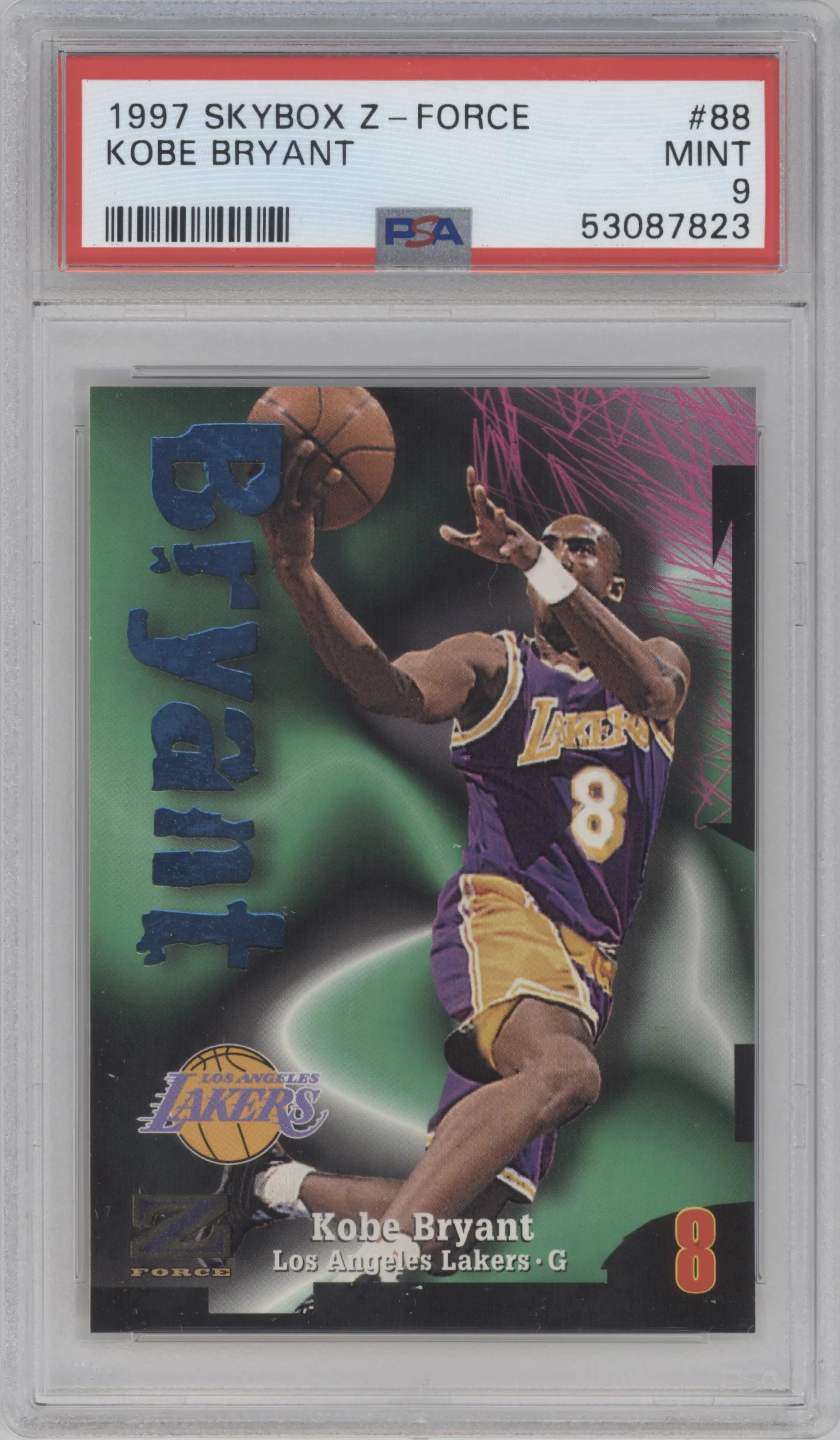 1997 Skybox Z-Force Kobe Bryant #88 PSA 9