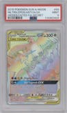 Moltres/Zapdos/Articuno GX from the 2019 Pokemon S&M  set graded by PSA and given an overall grade of 9.