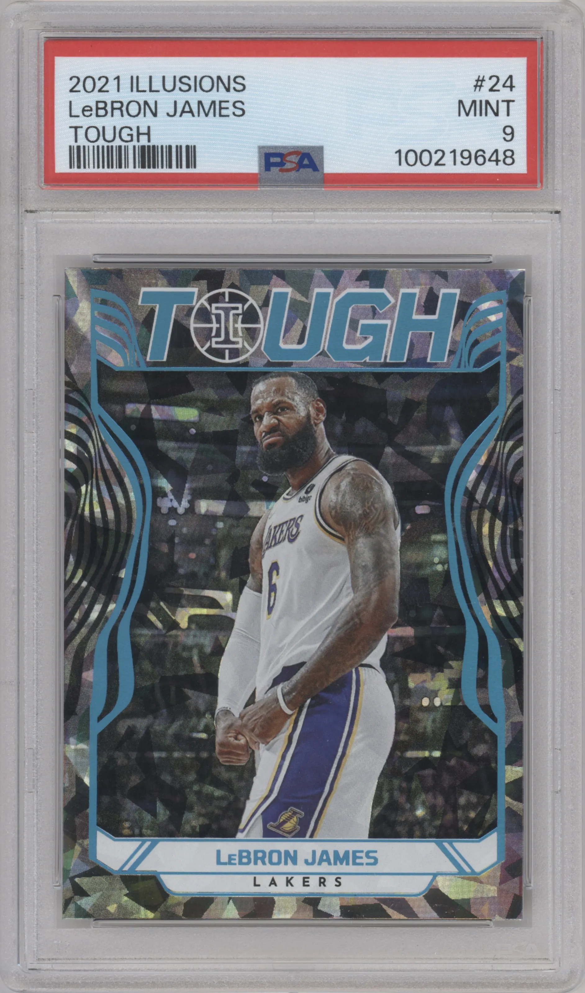 2021 Panini Illusions Tough Lebron James PSA 9