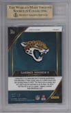 Gardner Minshew II from the 2019 Panini Select  set featuring a Dragon Scale parallel graded by Beckett and given an overall grade of 9.5.