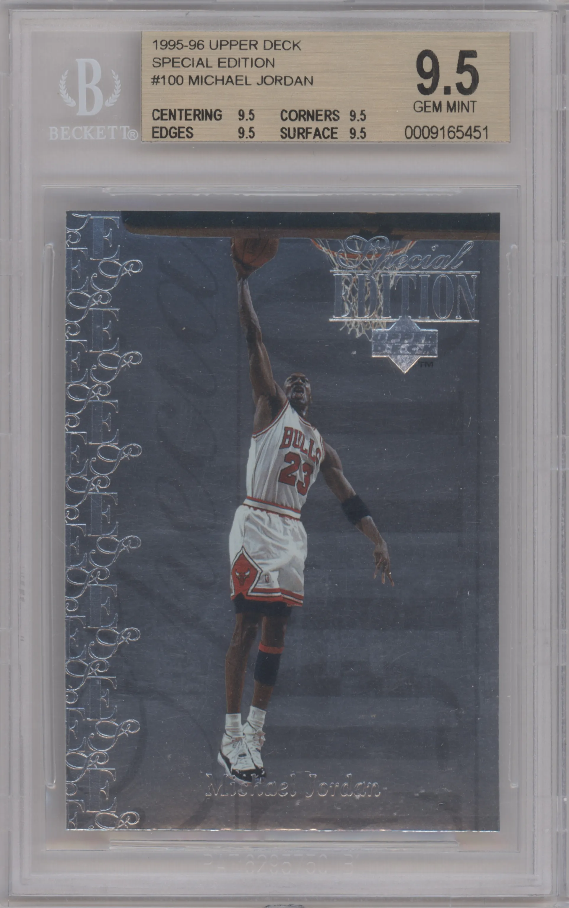 1995 Upper Deck Special Edition Michael Jordan #SE100 BGS 9.5