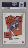Malik Nabers from the 2024 Panini Absolute set graded by PSA and given an overall grade of 9.
