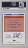 Larry Bird from the 2023-24 Topps Chrome set featuring a Gold Refractor parallel graded by PSA and given an overall grade of 9.
