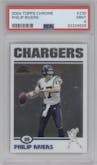 Philip Rivers from the 2004 Topps Chrome set graded by PSA and given an overall grade of 9.