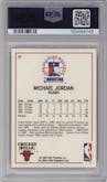 Michael Jordan from the 1989-90 NBA Hoops  set graded by PSA and given an overall grade of 10.