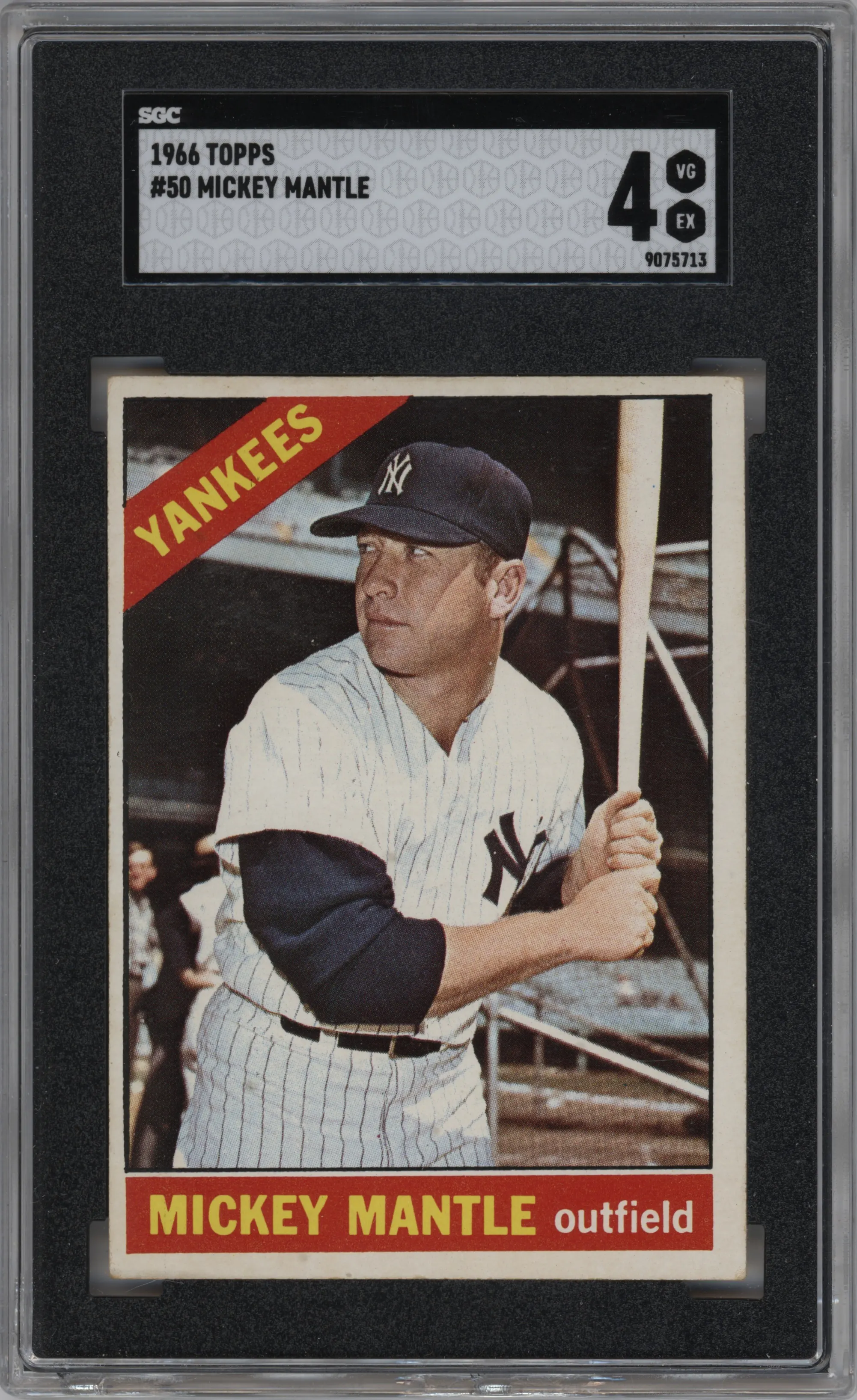 1966 Topps Mickey Mantle #50 SGC 4