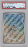 Squirtle from the 2023 Pokemon SV set graded by PSA and given an overall grade of 9.