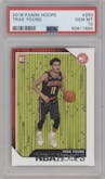 Trae Young from the 2018-19 Panini NBA Hoops  set graded by PSA and given an overall grade of 10.