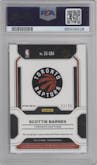 Scottie Barnes  from the 2021-22 Panini Prizm  set featuring a Mojo parallel graded by PSA and given an overall grade of 10.