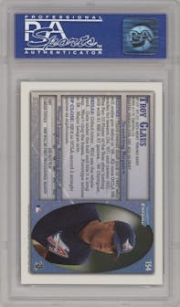 Troy Glaus from the 1998 Bowman Chrome set graded by PSA and given an overall grade of 9.