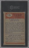 Y.A. Tittle from the 1955 Bowman set graded by SGC and given an overall grade of 4.
