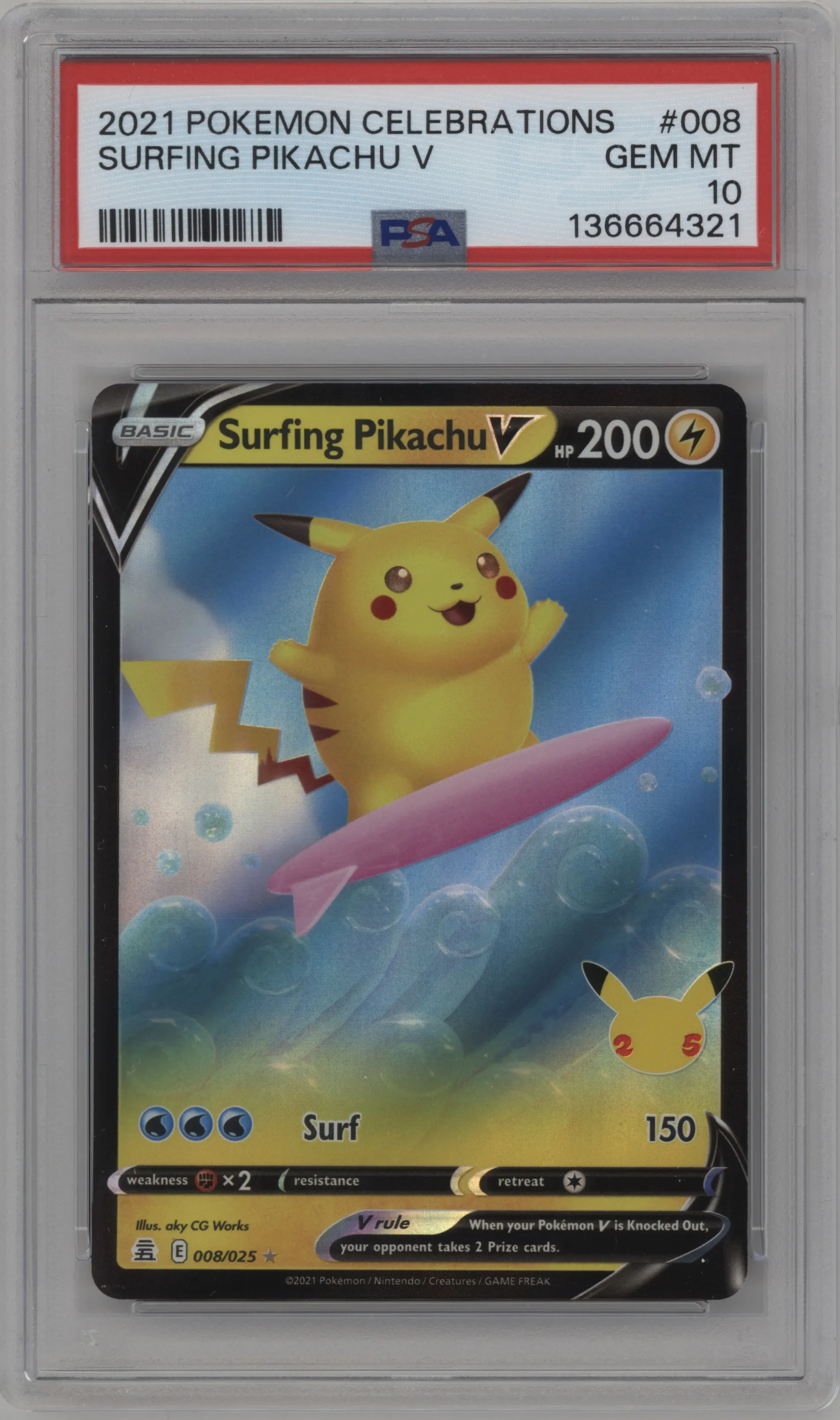Surfing Pikachu V