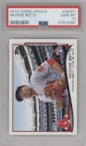 Mookie Betts from the 2014 Topps Update set graded by PSA and given an overall grade of 10.