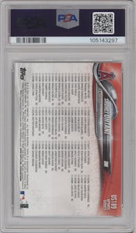 Shohei Ohtani from the 2018 Topps Update set graded by PSA and given an overall grade of 10.