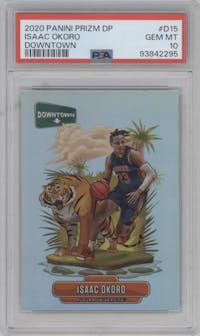 Isaac Okoro from the 2020-21 Panini Prizm Draft Picks set graded by PSA and given an overall grade of 10.