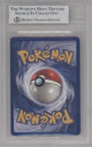 Dragonite from the 1999 Pokemon set graded by Beckett and given an overall grade of 5.