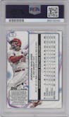 Jordan Walker from the 2023 Topps Cosmic Chrome set graded by PSA and given an overall grade of 10.