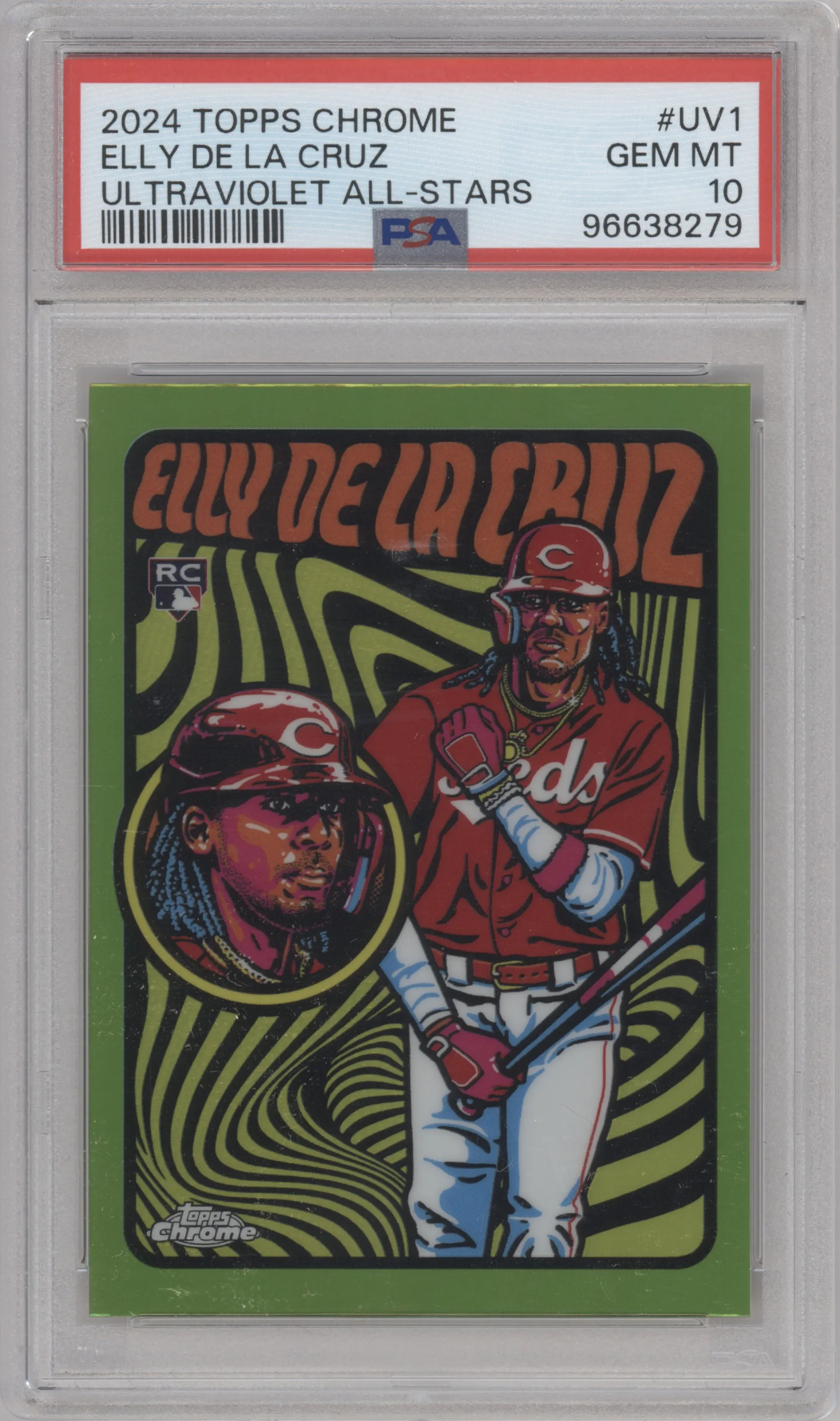2024 Topps Chrome Ultraviolet All-Stars Elly De La Cruz #UV-1 PSA 10