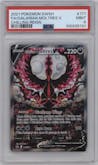 Galarian Moltres V from the 2021 Pokemon SWSH set graded by PSA and given an overall grade of 9.