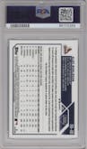 Alec Burleson from the 2023 Topps Chrome set featuring a Blue RayWave Refractor parallel graded by PSA and given an overall grade of 10.
