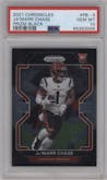 Ja Marr Chase from the 2021 Panini Chronicles set graded by PSA and given an overall grade of 10.