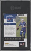 Josh Allen from the 2021 Panini Contenders   set featuring a White Box parallel graded by SGC and given an overall grade of 8.
