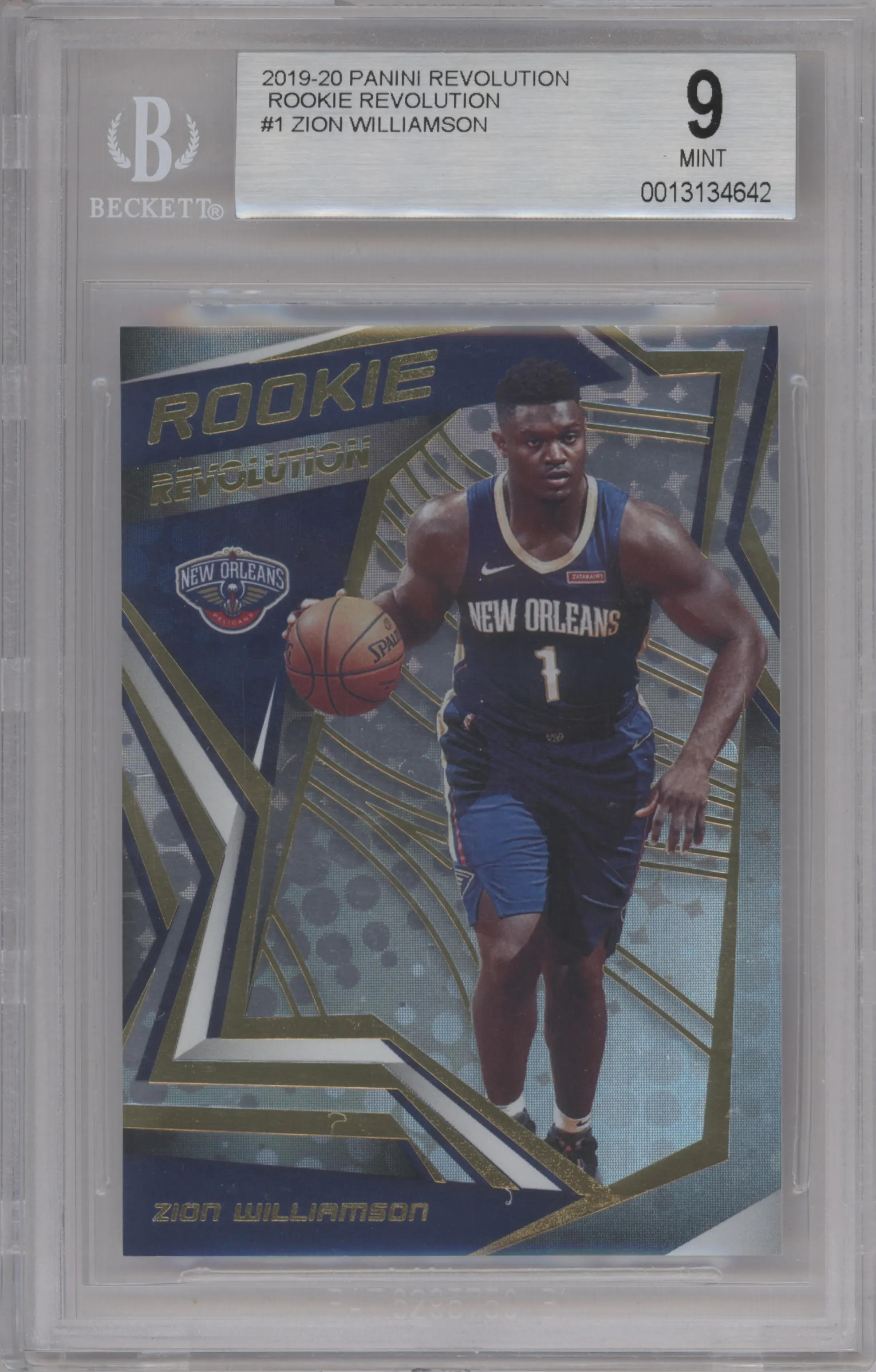2019 Panini Revolution Rookie Revolution Zion Williamson BGS 9