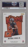 Michael Penix Jr. from the 2024 Panini Absolute set graded by PSA and given an overall grade of 9.
