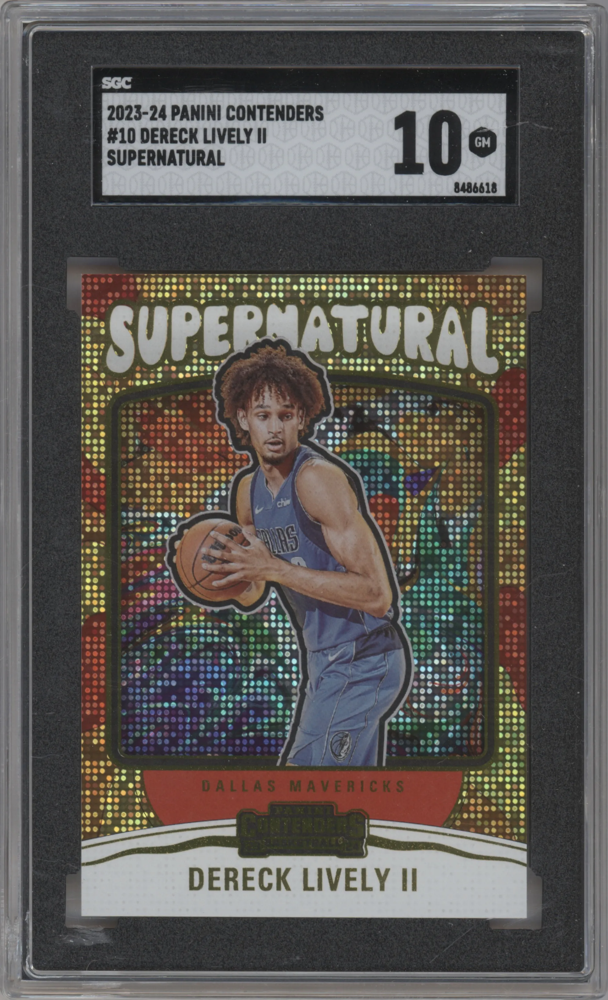 2023 Panini Contenders Supernatural Dereck Lively II #10 SGC 10