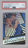 Luka Doncic from the 2018-19 Panini Revolution  set graded by PSA and given an overall grade of 9.