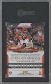 Joe Burrow from the 2020 Panini Prizm set featuring a Disco parallel graded by SGC and given an overall grade of 10.