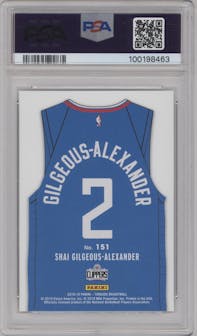 Shai Gilgeous-Alexander from the 2018-19 Panini Threads  set graded by PSA and given an overall grade of 10.