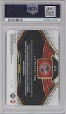 Caitlin Clark from the 2024 Panini Select WNBA set featuring a Tie-Dye Prizm parallel graded by PSA and given an overall grade of 9.